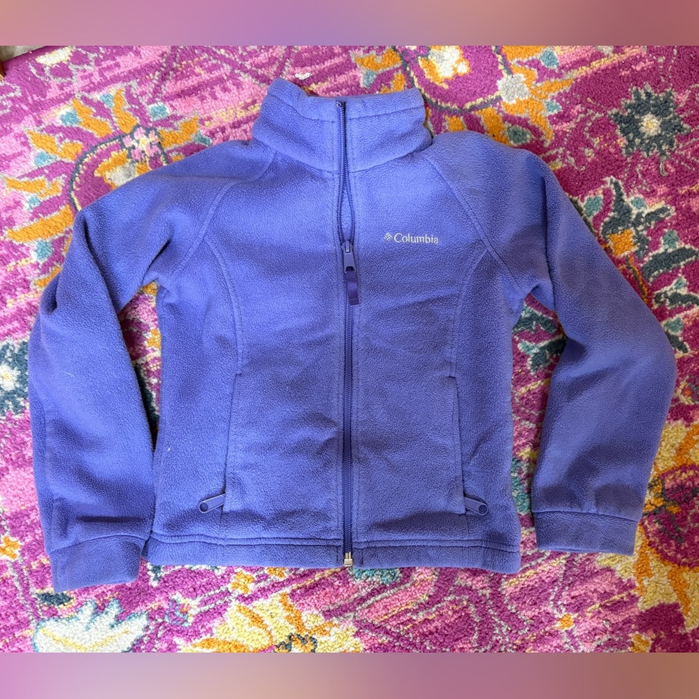 Girls Columbia Purple Fleece Jacket